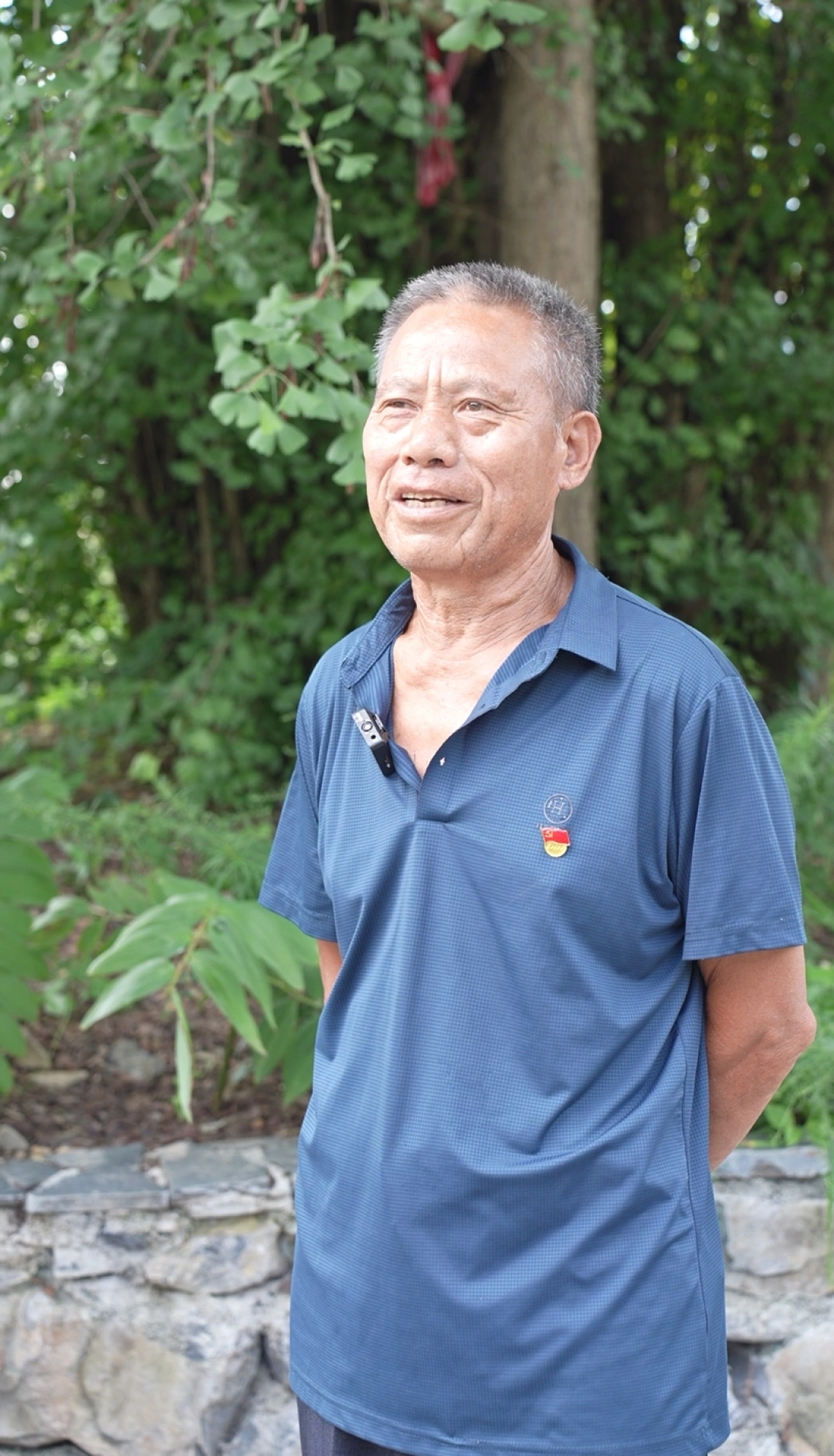 尹普勋在接受采访。记者 周翼 摄