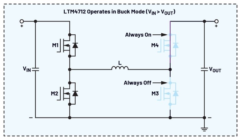 图2.用作降压型稳压器。