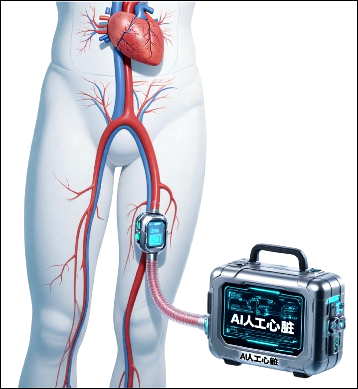 ▲ AI 人工心脏示意图