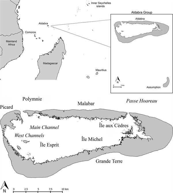 △ 阿尔达布拉环礁的位置，图片：参考1