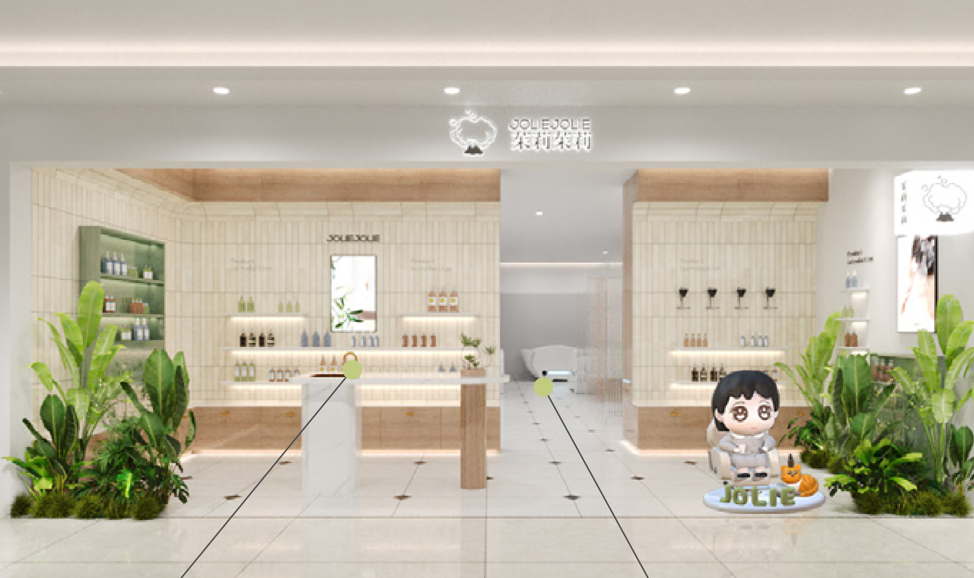 JolieJolie门店形象。 图片来源：品牌加盟手册