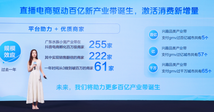 抖音电商相关负责人介绍过去一年兴趣产业带在平台上的发展情况