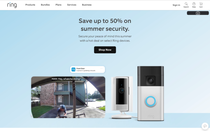 ▲ Ring 是家庭摄像头品牌