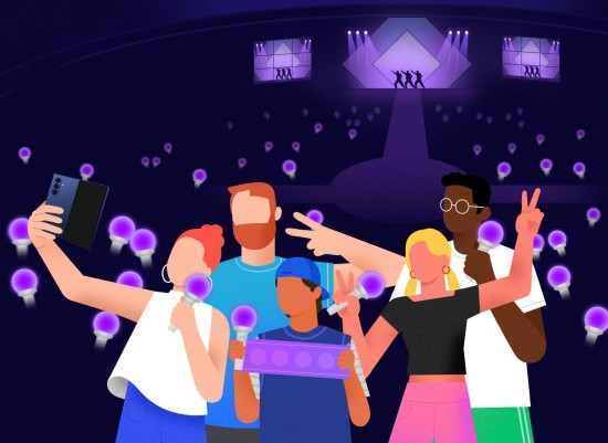 在演唱会上留下精彩的自拍