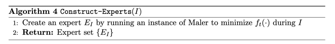 算法 4: 最小化自适应遗憾值的 UMA3