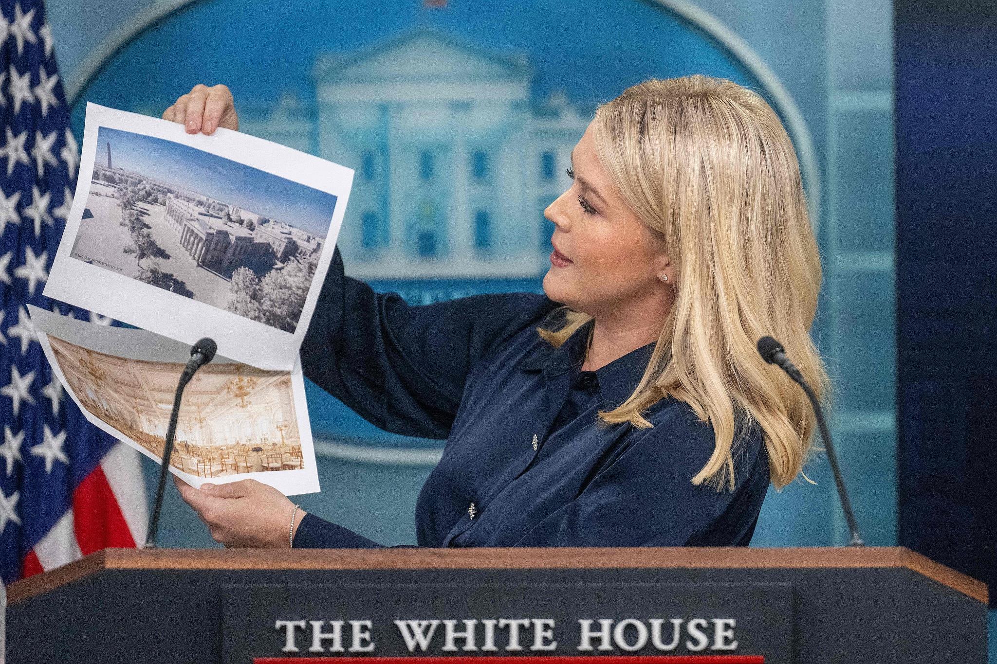 △白宫新闻秘书莱维特31日表示，总统特朗普和其他匿名捐赠者们已承诺“自掏腰包”，来筹集这近2亿美元的建设资金。