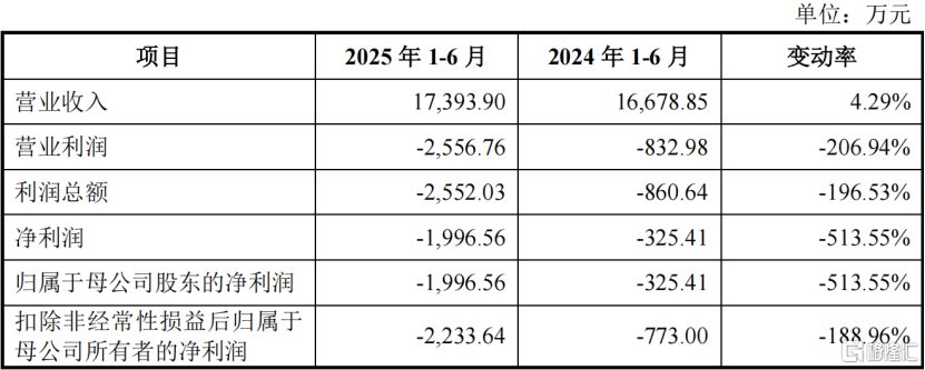 合并利润表主要数据，图片来源招股书