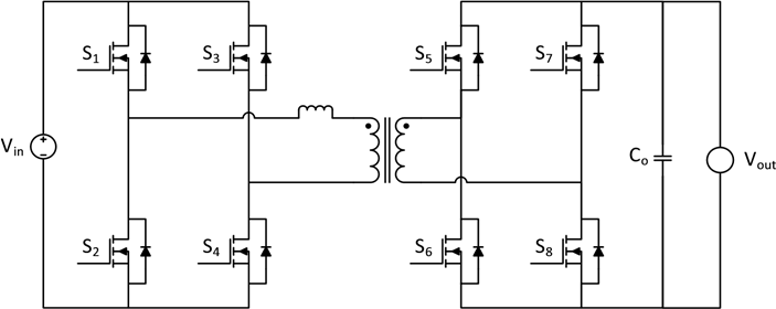 图5 双有源桥拓扑