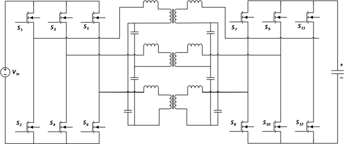 图4 交错式三相LLC拓扑