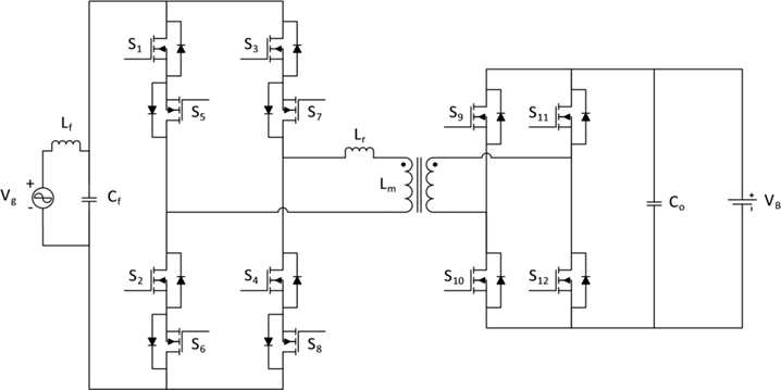 图6 单级双有源桥转换器