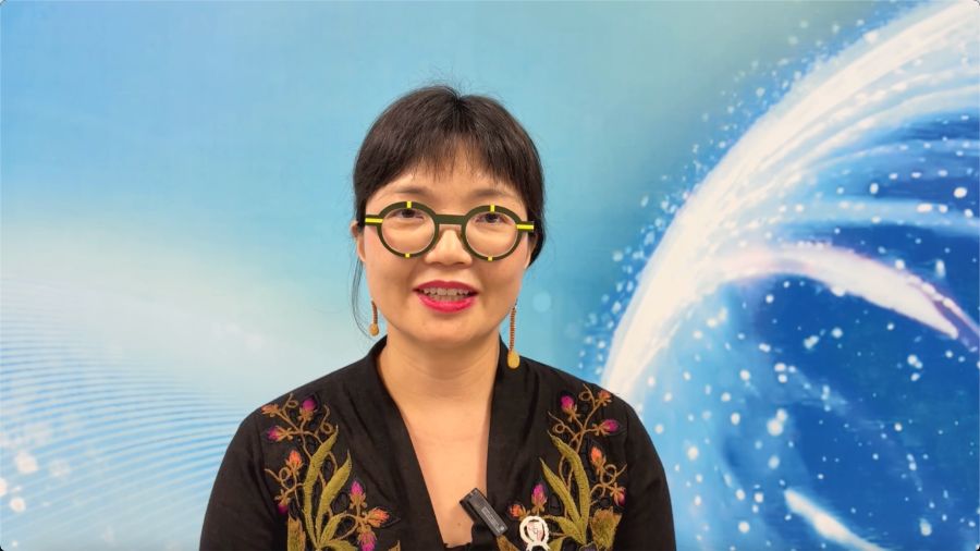 （印尼高等教育与科技部副部长蒋黛兰，吴斌摄）