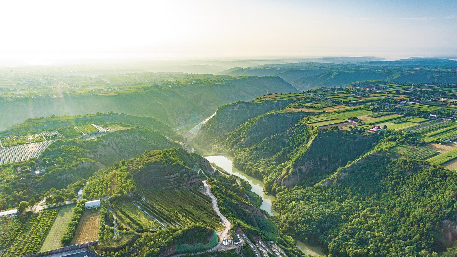 西峰区清水沟国家水利风景区。庆阳融媒记者 陈飞 摄