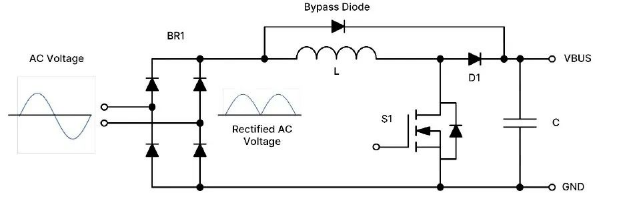 图 3. 升压PFC拓扑