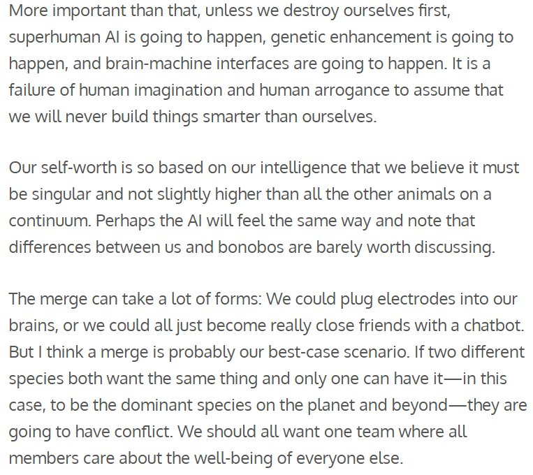 博客节选，https://blog.samaltman.com/the-merge