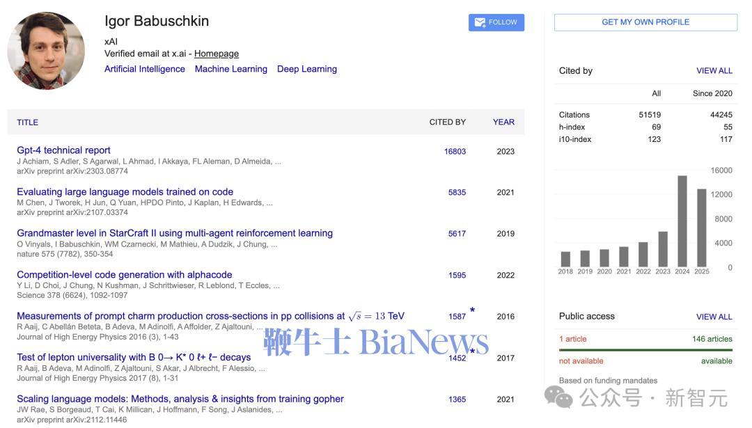 Igor在谷歌DeepMind和OpenAI的工作经历，让其具备了丰富的深度学习和架构设计的经验。