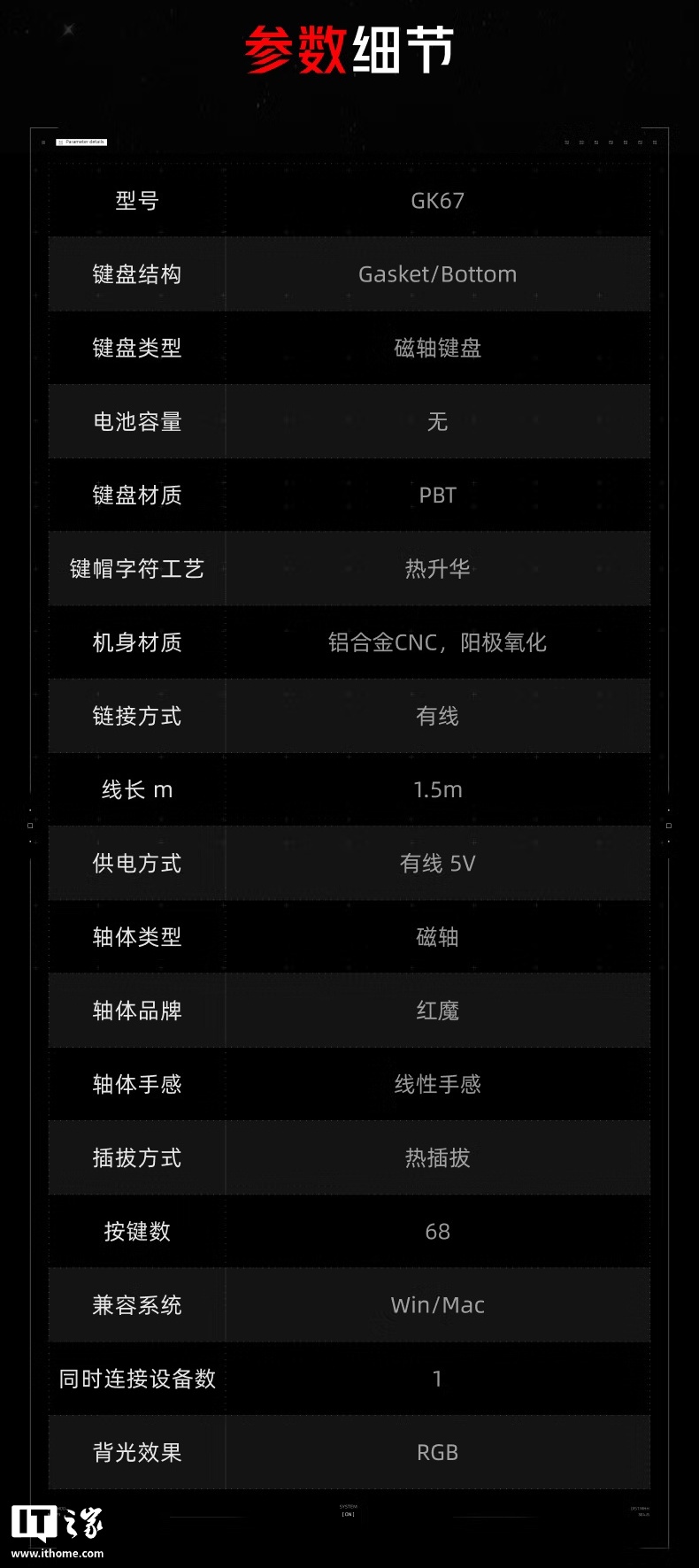 京东努比亚红魔冰刃磁轴键盘全铝 CNC 精雕外壳 | RT0.005mm 精度首发 999 元直达链接