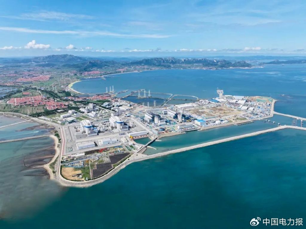 ▲图为国家电投海阳核电项目俯瞰图