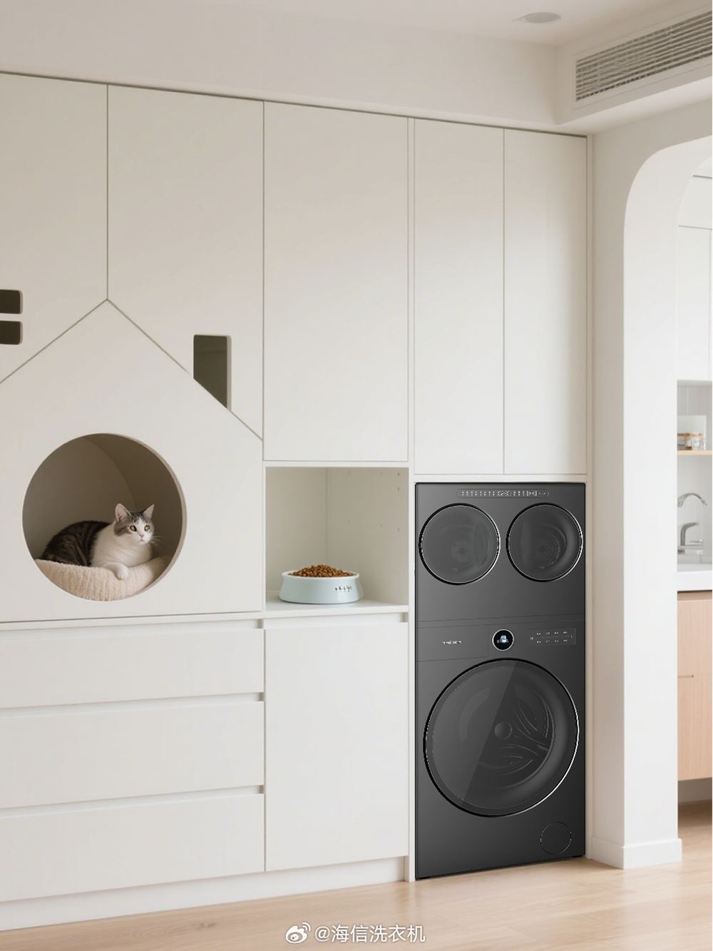 海信棉花糖Ultra全家筒(图片来源：海信洗衣机官方微博)