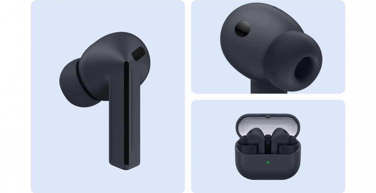 黑色和灰色的 Galaxy Buds3 FE