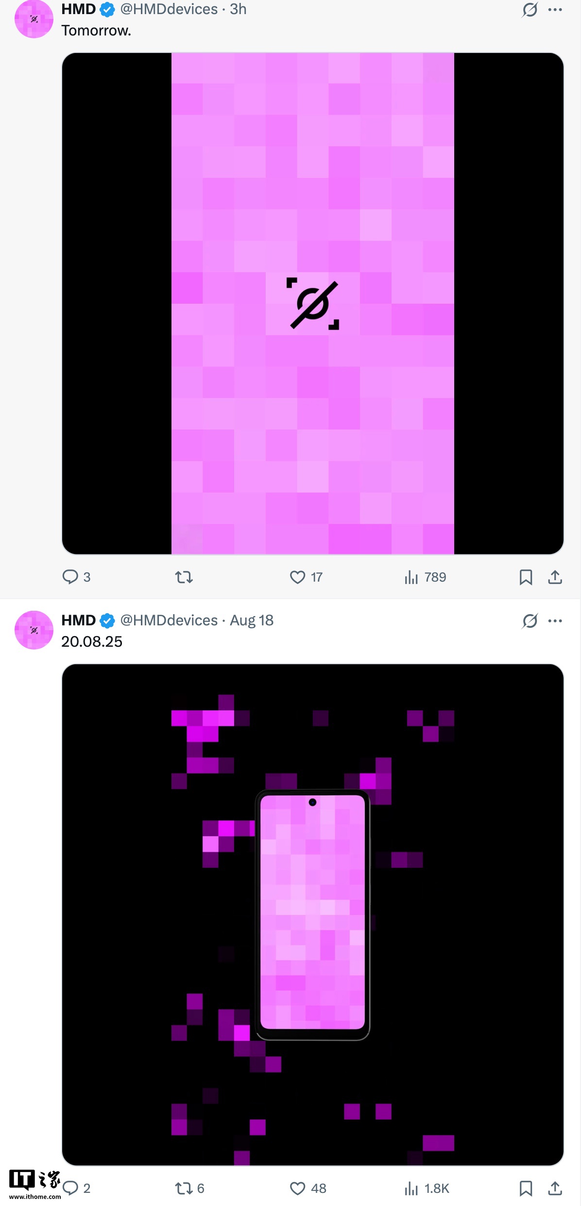 HMD 官宣明天发布新机，预计为首款自有品牌机型接任者 Pulse2/2+/Pro