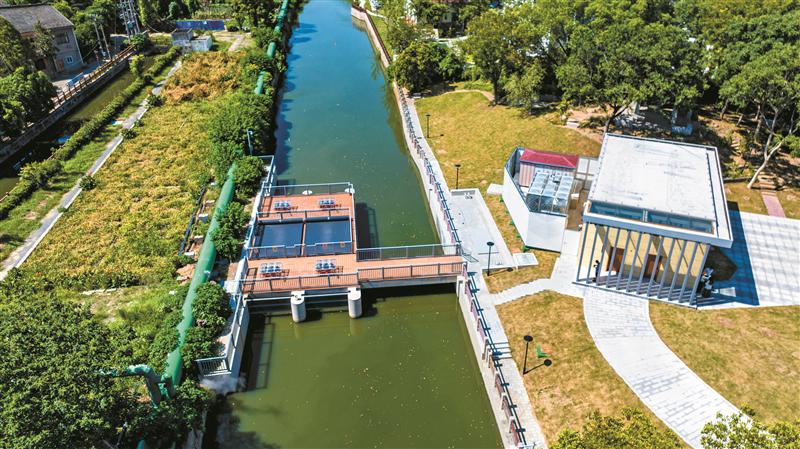 既能调水排涝又可方便群众 新吴建设“公园式”闸站|无锡市|江苏省|水利|公厕|休闲_手机新浪网
