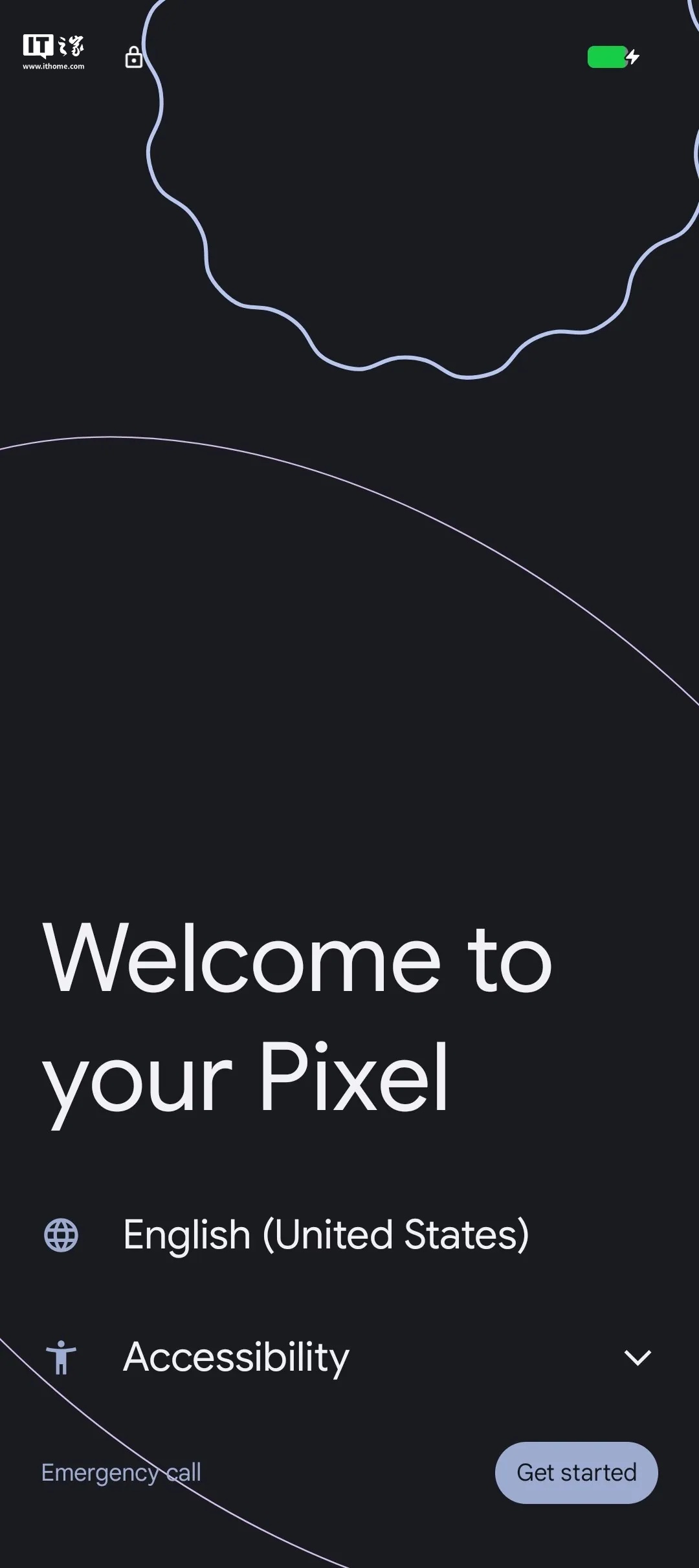 ▲ Pixel 手机原有的欢迎屏幕