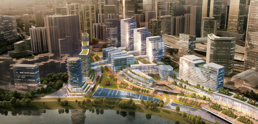 （“过境土地”B1地块效果图；图/罗湖发布）
