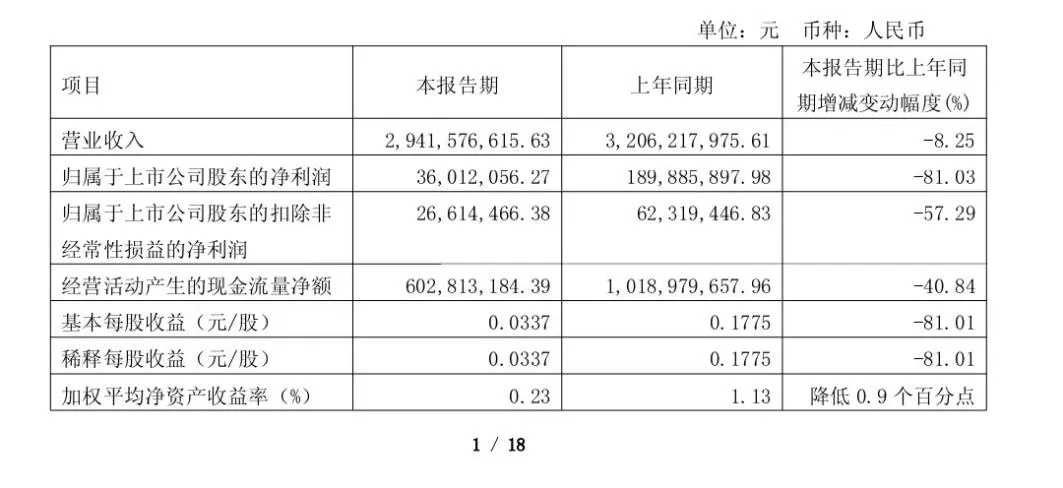 （2025第一季度财报）