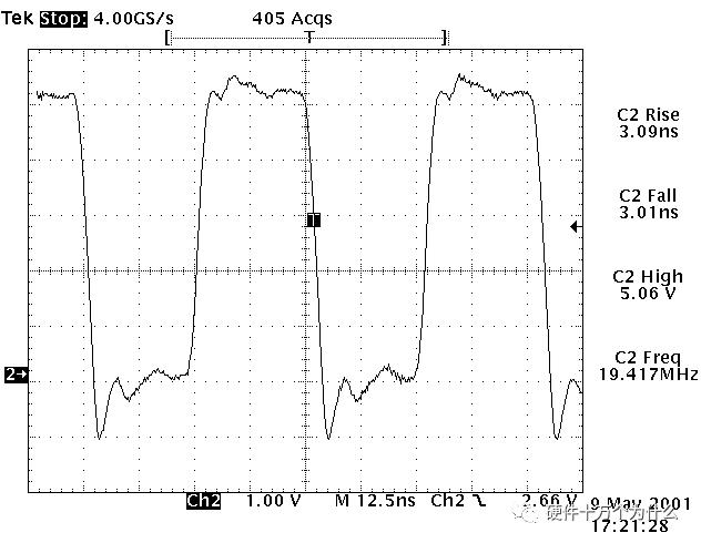 图 2-7-5 无源探头P6139的测试波形图