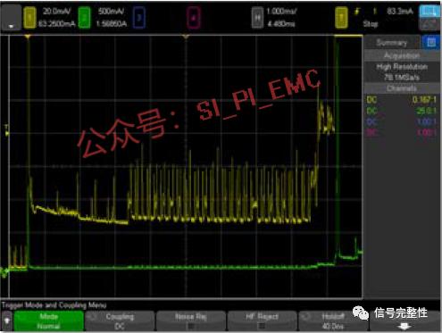 图 9：配有两个可变增益放大器的电流探头让您可以一次同时查看大小电流偏差