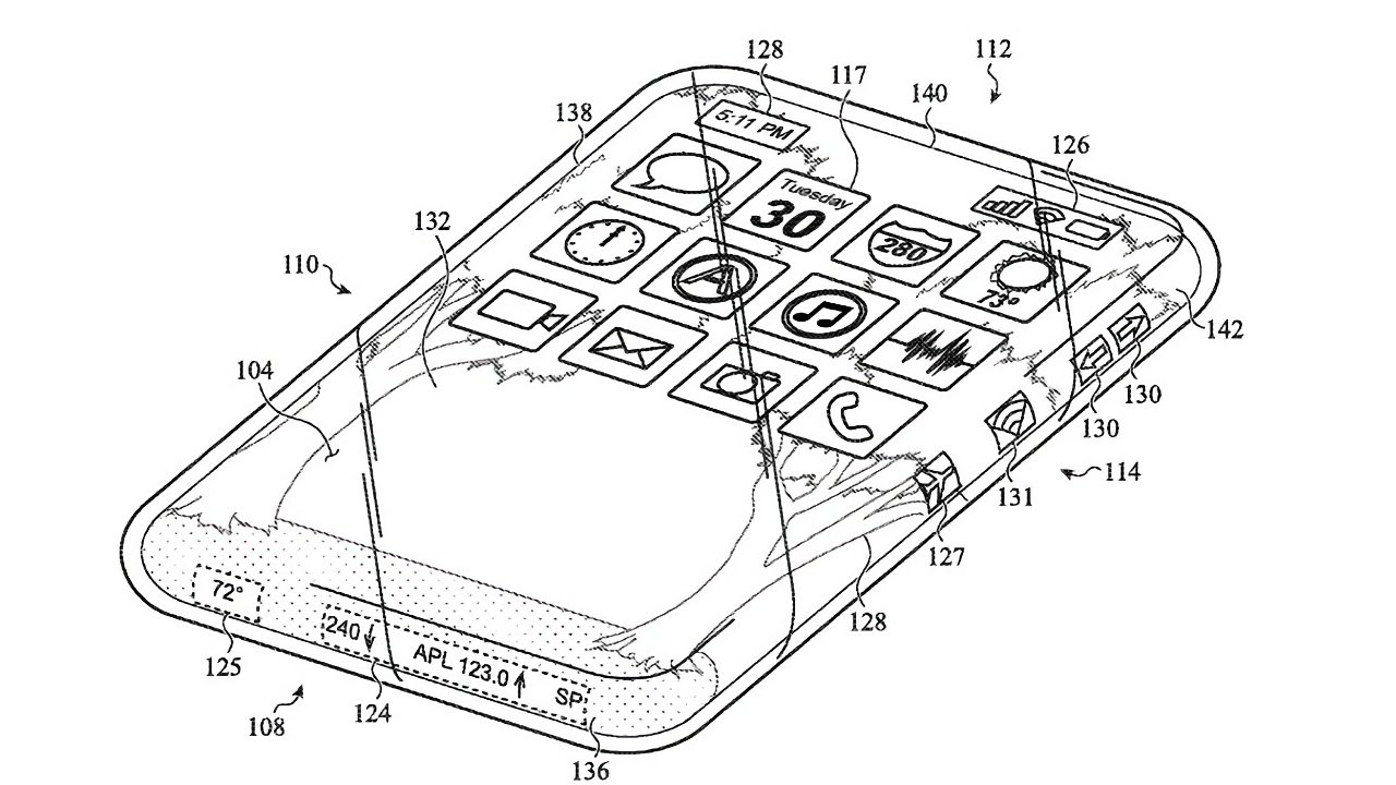 基于专利的环绕 iPhone 早期渲染图