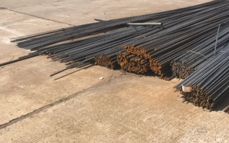 ▲湖南钢材大市场的钢筋。图/《都市现场》