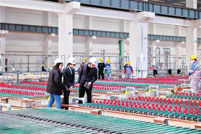 农行浙江分行为民企锂电池新材料产业基地项目建设提供金融支持。  （资料照片）