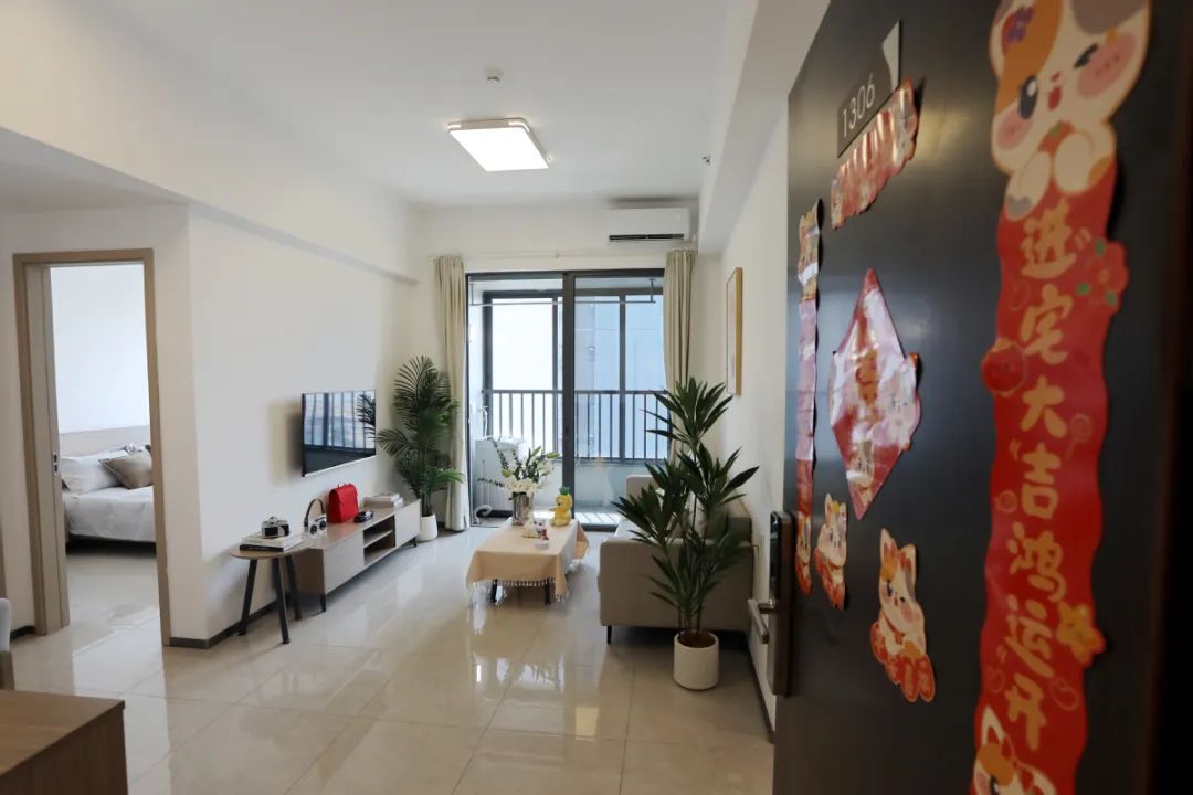 “一免两减”政策人才住房样板间（资料图）。程霖/摄