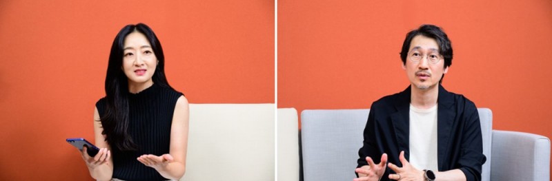 Mihyun Jeong（左）和Joonhwan Kim（右）分享Samsung One UI 8 的开发过程