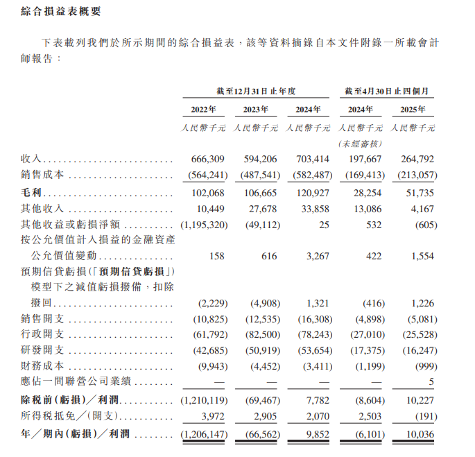 图2：安徽希磁综合损益表