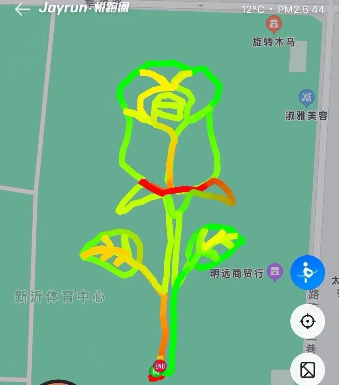 滨江的 "爱心轨迹",不再只是跑步路线,他们用脚步勾勒创意,成了一道道