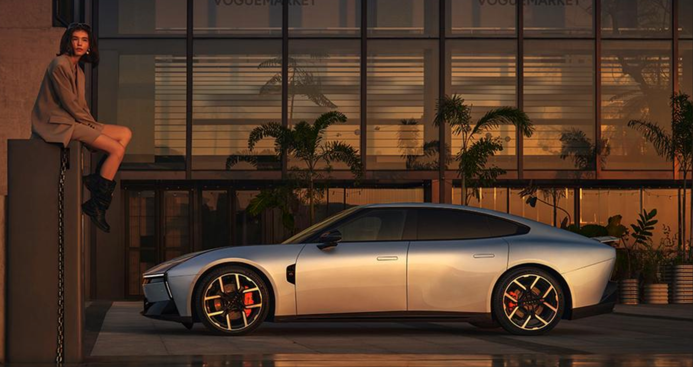 全新小鹏P7的姿态，李想也曾主动点赞 | 图片来源：小鹏汽车