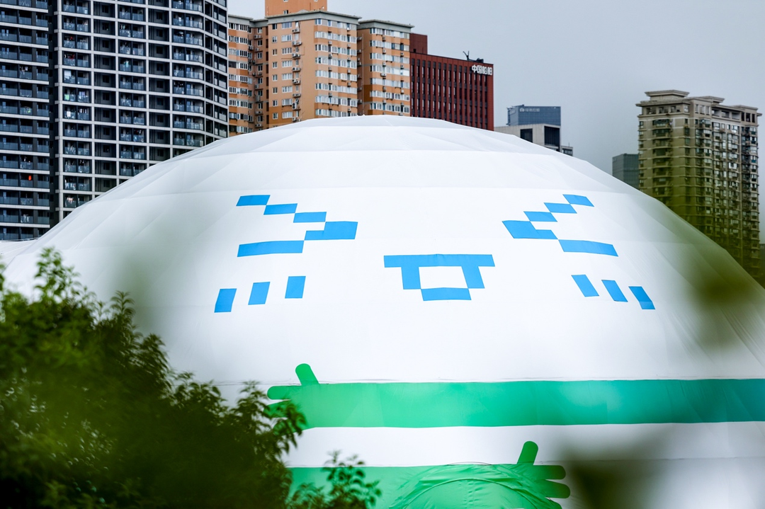 即将搭建完成的外滩大会机器人小镇