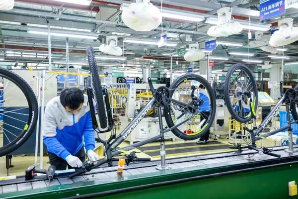 迪卡侬自行车产线