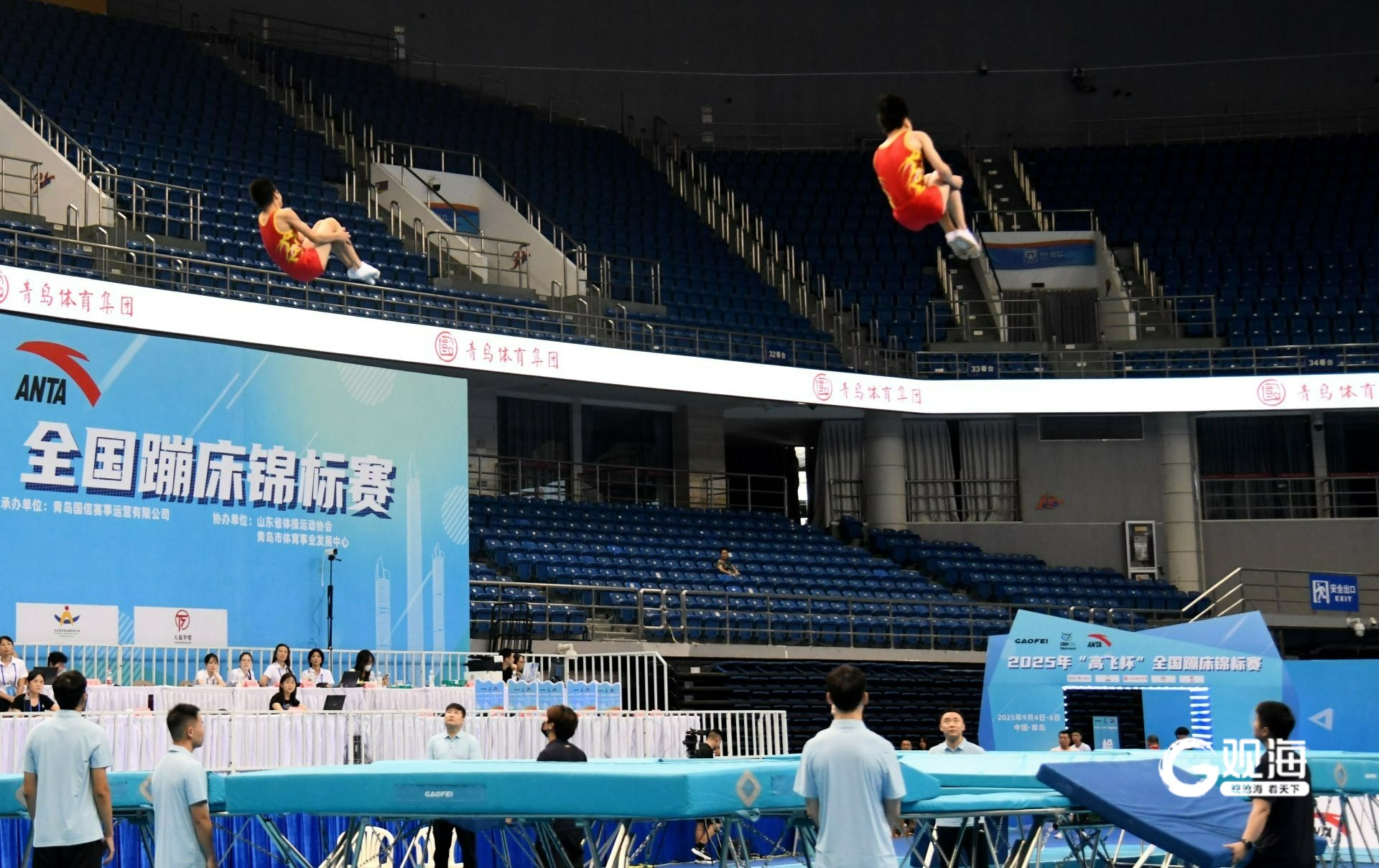 比赛现场蹦床明星汇集,新星崛起,精彩不断上演.东京奥运会女子网上