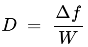 抛离比类似于调幅信号的调制指数。将β替换为 D，我们可以确定显著边带分量(nmax)的数量，并使用以下公式估计所需带宽：