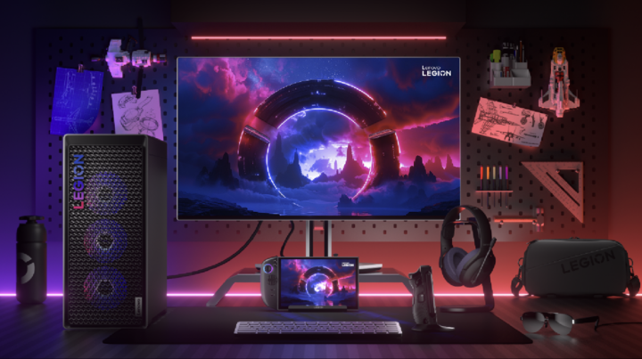 ▲ 联想展示的 Legion 拯救者产品组合