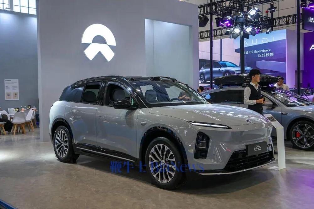 9月4日，蔚来汽车展区。据视觉中国