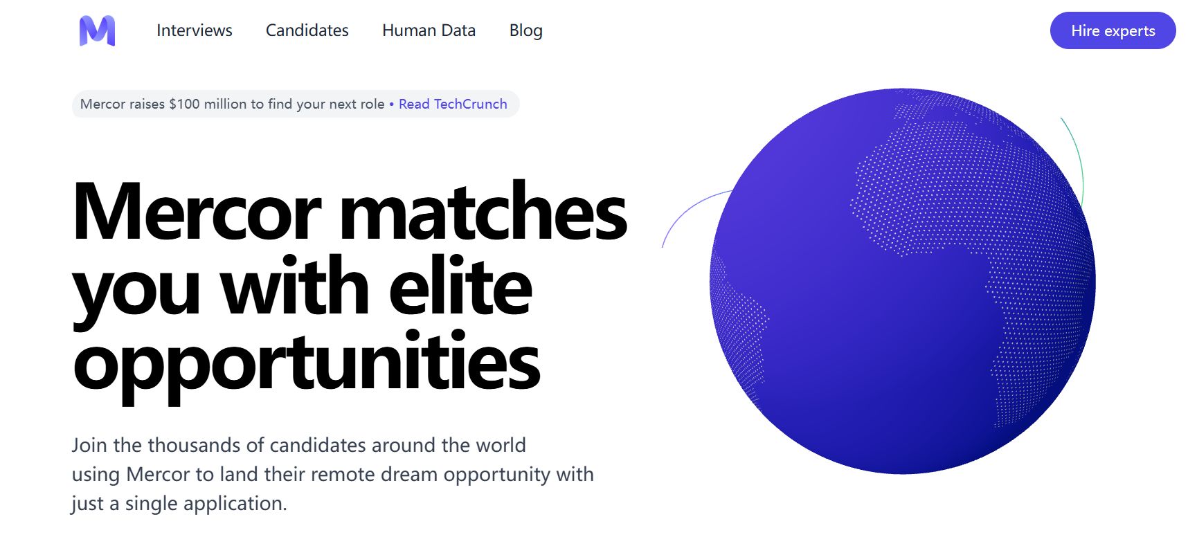 图片来源：Mercor官网