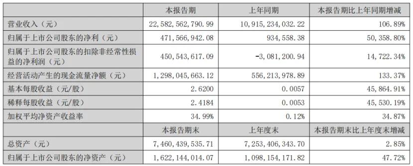 （营收情况，图源：万辰集团2025年中报）