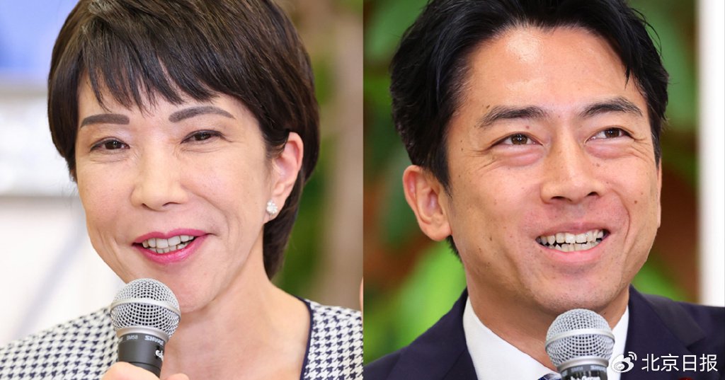 △高市早苗（左）和小泉进次郎（右）