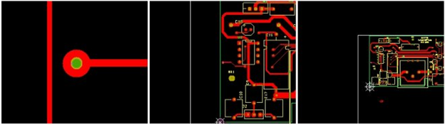 图 3：三种不同视角的不足环状铜。