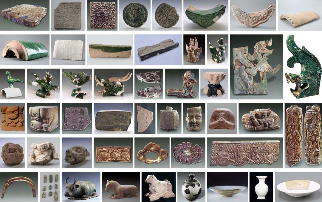 西夏陵各类出土文物