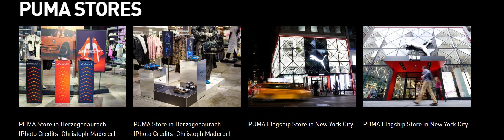 彪马纽约旗舰店 图据公司官网